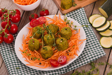 Vegetarian meatballs.