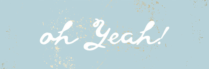 Blue pastel gold rough textured background with white calligraphic text