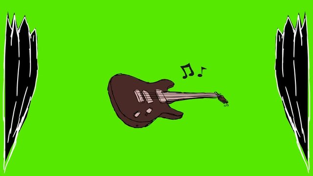 Guitar - 2D hand drawn animation
