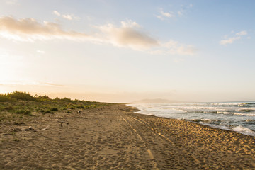 astiglione della Pescaia Tuscany, Italy - sunrise at the beach