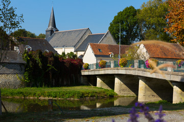 Naklejka premium Traditional village of France