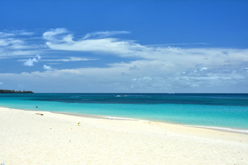 Fototapeta na wymiar White sand beach on Grenada