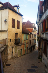 Fototapeta na wymiar Auxerre old streets, France