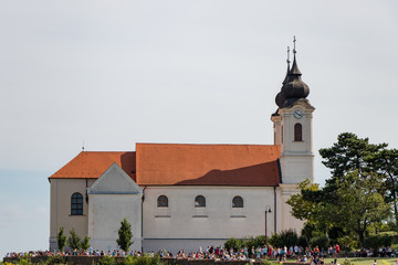Abbazia Benedettina della penisola di Tihany sul lago Balaton in Ungheria