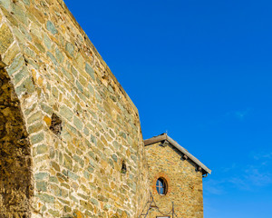 San Michele Sacra Abbey Exterior Detail View