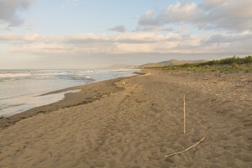 astiglione della Pescaia Tuscany, Italy - sunrise at the beach