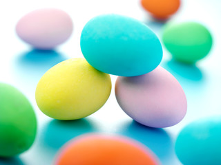 COLOURED EASTER EGGS