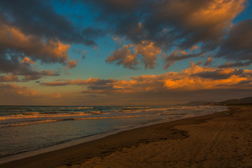 astiglione della Pescaia Tuscany, Italy - sunrise at the beach
