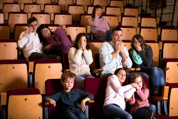 Number of people enjoying scary film