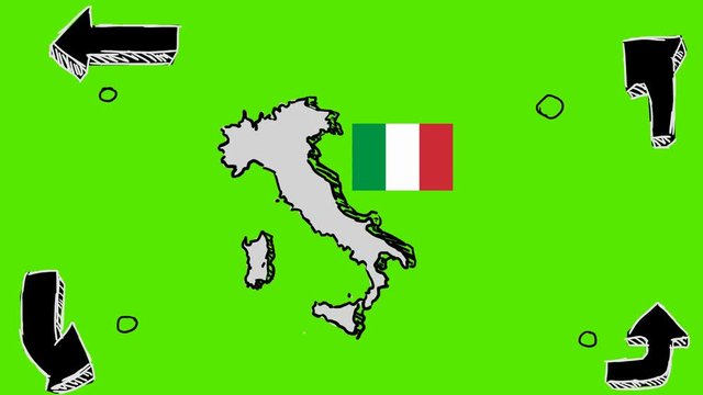 Italy - 2D hand drawn animation
