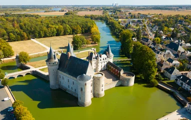 Tissu par mètre Château View of Chateau de Sully-sur-Loire