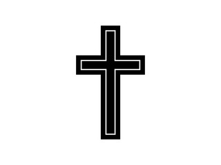 Cross symbol of christianity vector design