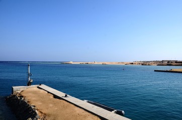 Fototapeta na wymiar Port Ghalib (Mer Rouge- Sud de l’Egypte) 