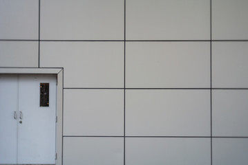 wall of modern building
