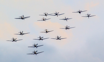 planes in flight