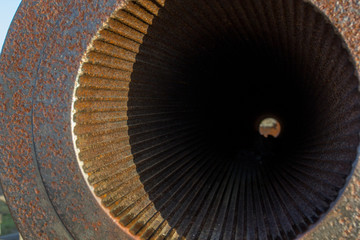 old cannon barrel