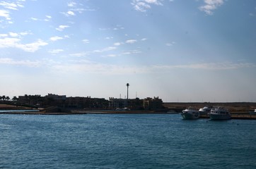 Fototapeta na wymiar Port Ghalib (Mer Rouge- Sud de l’Egypte )