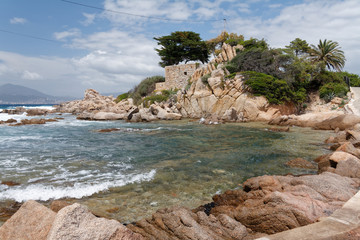 Fototapeta na wymiar Zatoczka na Korsyce, w pobliżu Ajaccio