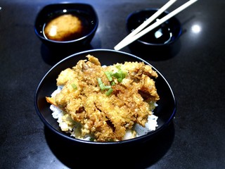 Bowl of Pork Tonkatsu or Katsudon