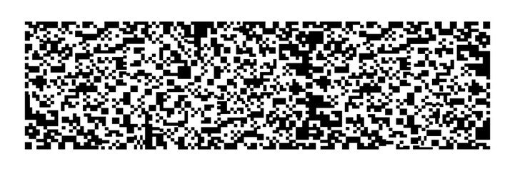 horizontal black qr code on white for pattern and background,vector illustration