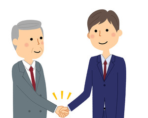 ビジネスマン　握手