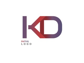 KD Initial Logo for your startup venture