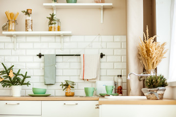 bright kitchen in the new year