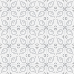 Light gray royal pattern. The Seamless vector background