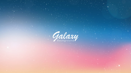 Galaxy pink and blue Background