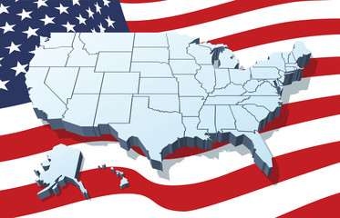 USA map vector