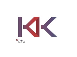 KK Initial Logo for your startup venture