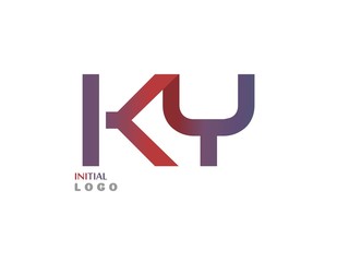 KY Initial Logo for your startup venture