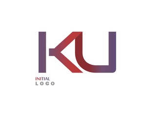 KU Initial Logo for your startup venture