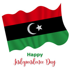 24 December; Libya Independence Day background