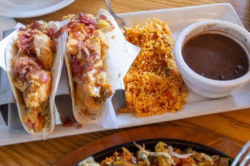 Chicken Hard Shell Taco with Mexican