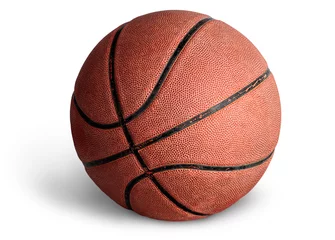 Zelfklevend Fotobehang Old basketball ball © cipariss