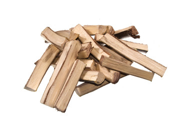 firewood isolated on white background