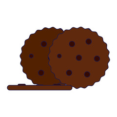 Chocolate cookies food