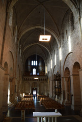 Fototapeta premium Lund, Sweden. 7 November 2018. The interior in the Lund Cathedral - various detailed parts.