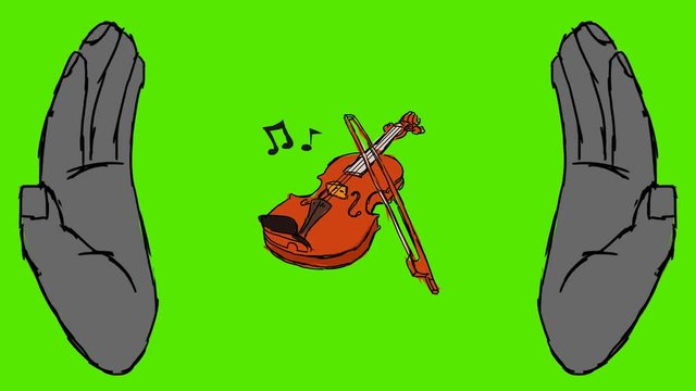 Violin - 2D hand drawn animation