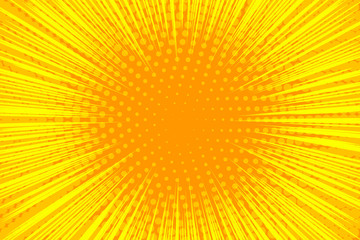 Fototapeta premium Yellow cartoon background