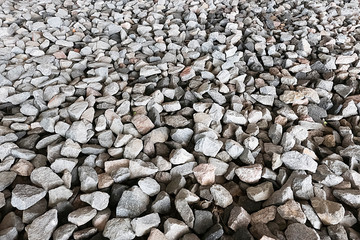 Gray stones. Natural background.
