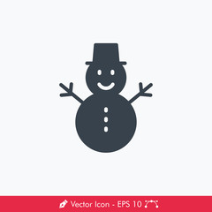 Snowman Icon / Vector