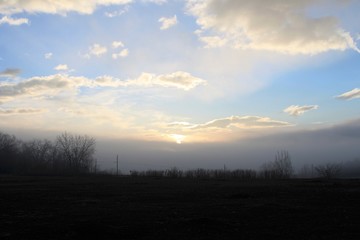 Obraz premium sunset in the mountains