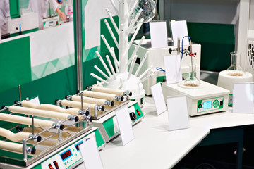 Shakers in chemical laboratory