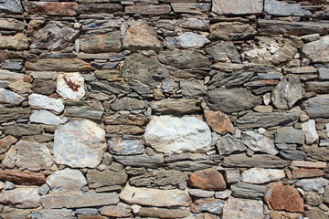 Stone wall surface texture close up detail