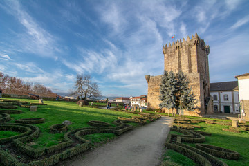 Fototapeta na wymiar Medieval castle of Chaves in Portugal