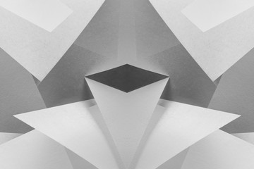 Abstract black and white geometric composition