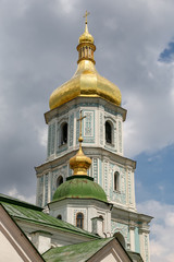 Fototapeta na wymiar Bell Tower of Saint Sophia Cathedral in Kiev, Ukraine
