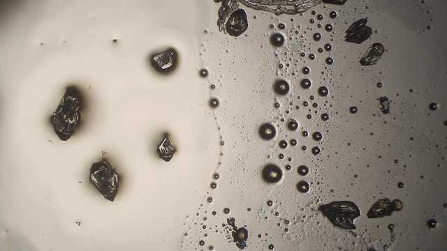 Chemical reactions under microscope